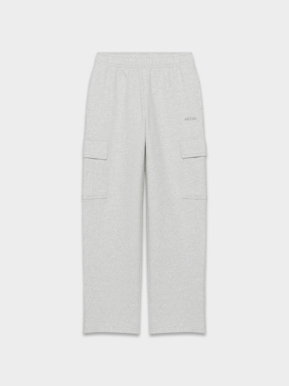 Aritzia Cozy Sweatfleece Mega Cargo Sweatpant (Heather (Cloud/White)